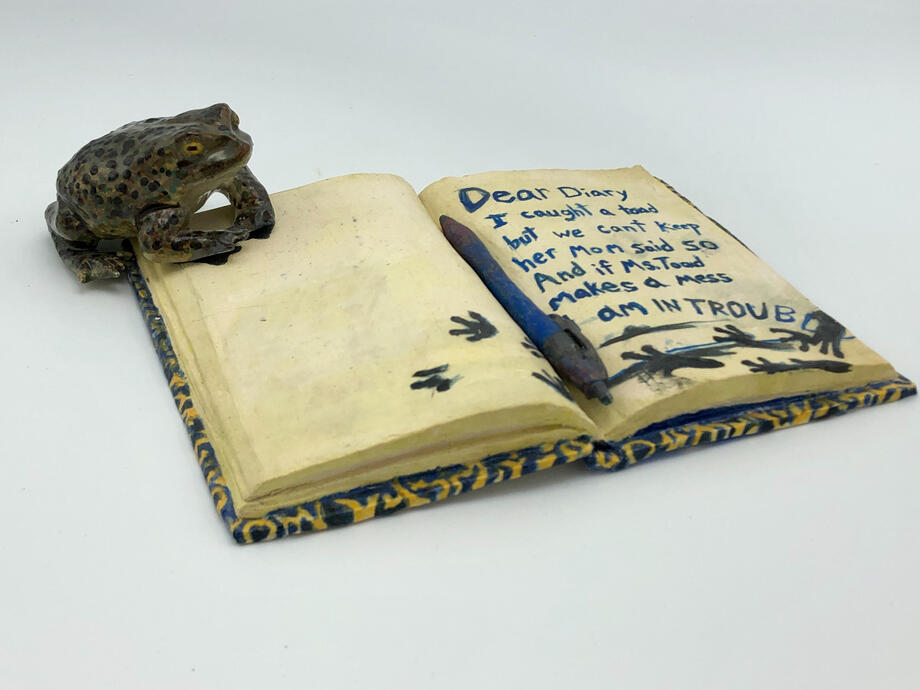 Ceramic Book Tablet w/ toad & pen (Fall 2020)